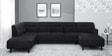 Celso Fabric U Shape Corner Sofa in Charcoal Grey Colour