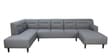Celso Fabric U Shape Corner Sofa In Slate Grey Colour