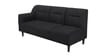 Celso Fabric LHS Sectional Sofa (3 + Lounger) In Charcoal Grey Colour