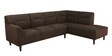 Celso Fabric LHS Sectional Sofa (3 + Lounger) in Chestnut Brown Colour