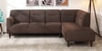 Celso Fabric LHS Sectional Sofa (3 + Lounger) in Chestnut Brown Colour