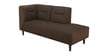 Celso Fabric LHS Sectional Sofa (3 + Lounger) in Chestnut Brown Colour