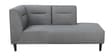 Celso Fabric LHS Sectional Sofa (3 + Lounger) in Slate Grey Colour