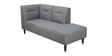 Celso Fabric LHS Sectional Sofa (3 + Lounger) in Slate Grey Colour