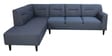 Celso Fabric RHS Sectional Sofa (3 + Lounger) in Spruce Blue Colour