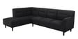 Celso Fabric RHS Sectional Sofa (3 + Lounger) in Charcoal Grey Colour