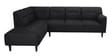 Celso Fabric RHS Sectional Sofa (3 + Lounger) in Charcoal Grey Colour