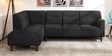 Celso Fabric RHS Sectional Sofa (3 + Lounger) in Charcoal Grey Colour