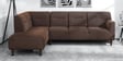 Celso Fabric RHS Sectional Sofa (3 + Lounger) in Chestnut Brown Colour