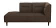 Celso Fabric RHS Sectional Sofa (3 + Lounger) in Chestnut Brown Colour