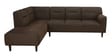 Celso Fabric RHS Sectional Sofa (3 + Lounger) in Chestnut Brown Colour
