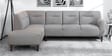 Celso Fabric RHS Sectional Sofa (3 + Lounger) in Slate Grey Colour