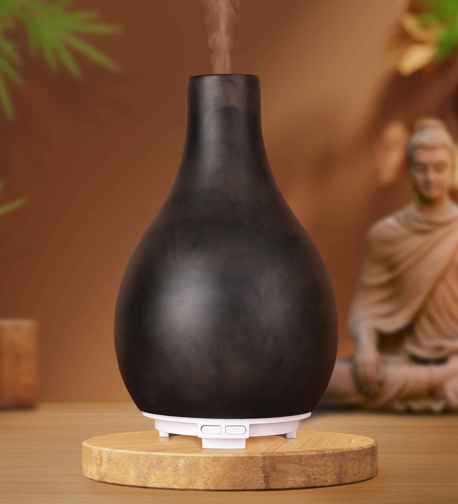 Celeste Diffuser  with 7 colour Changing LED Lights- Colour Black