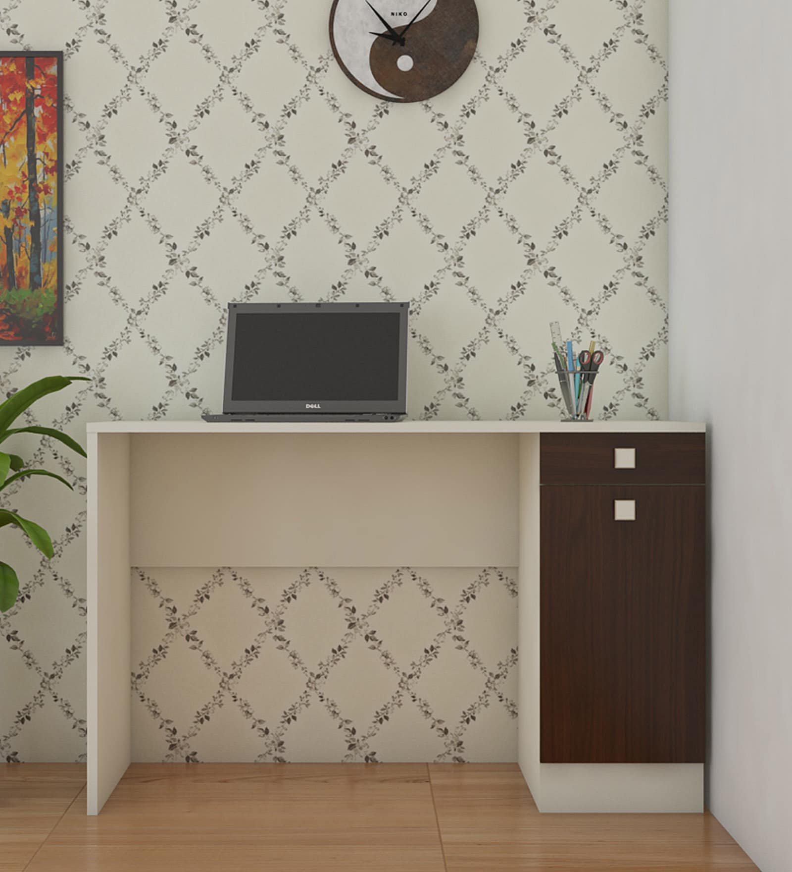 Celestia Kids Study Table in Brown Colour Celestia Kids Study Table in Brown Colour