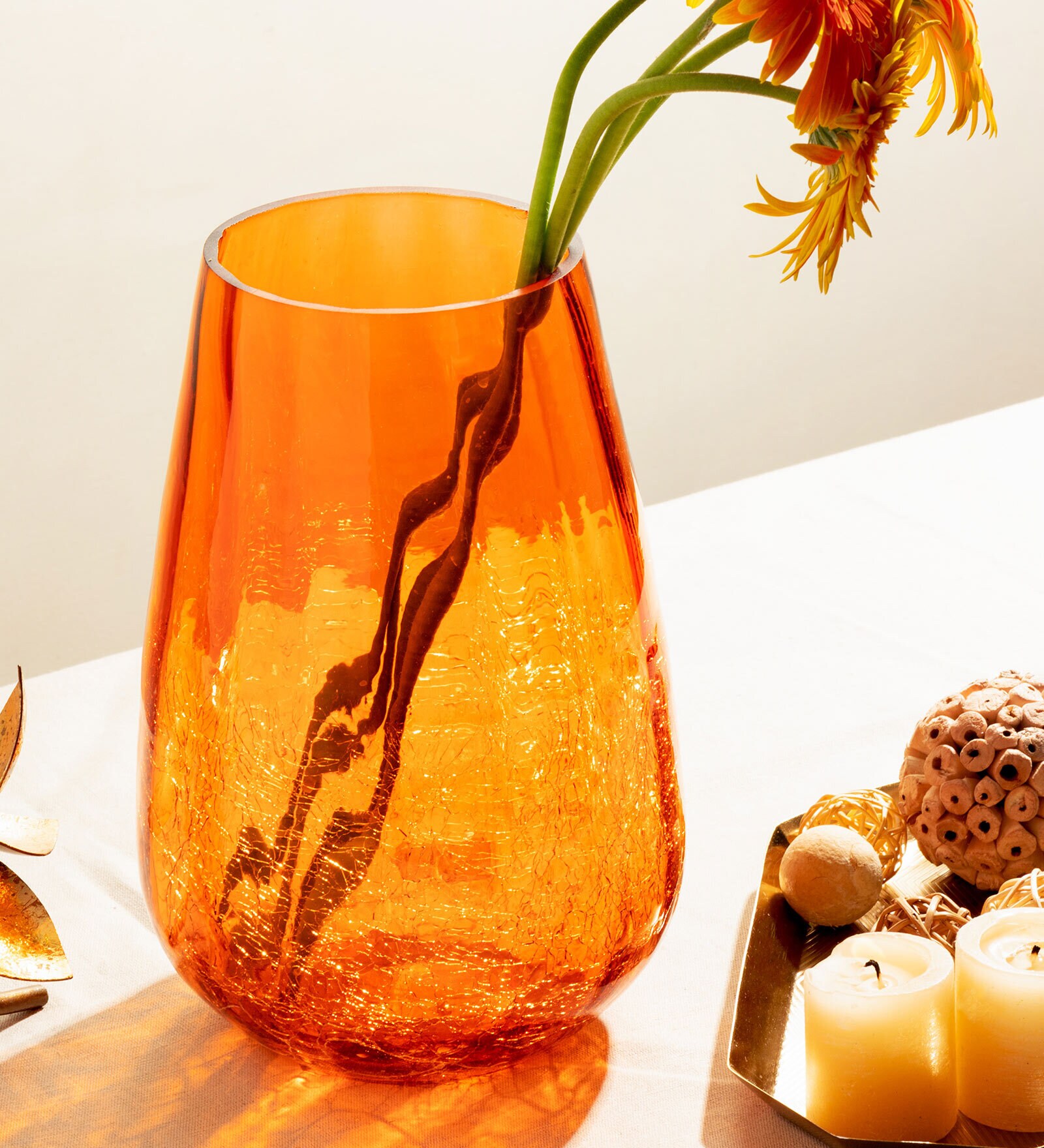 Celestial Yellow & Gold Color Glass