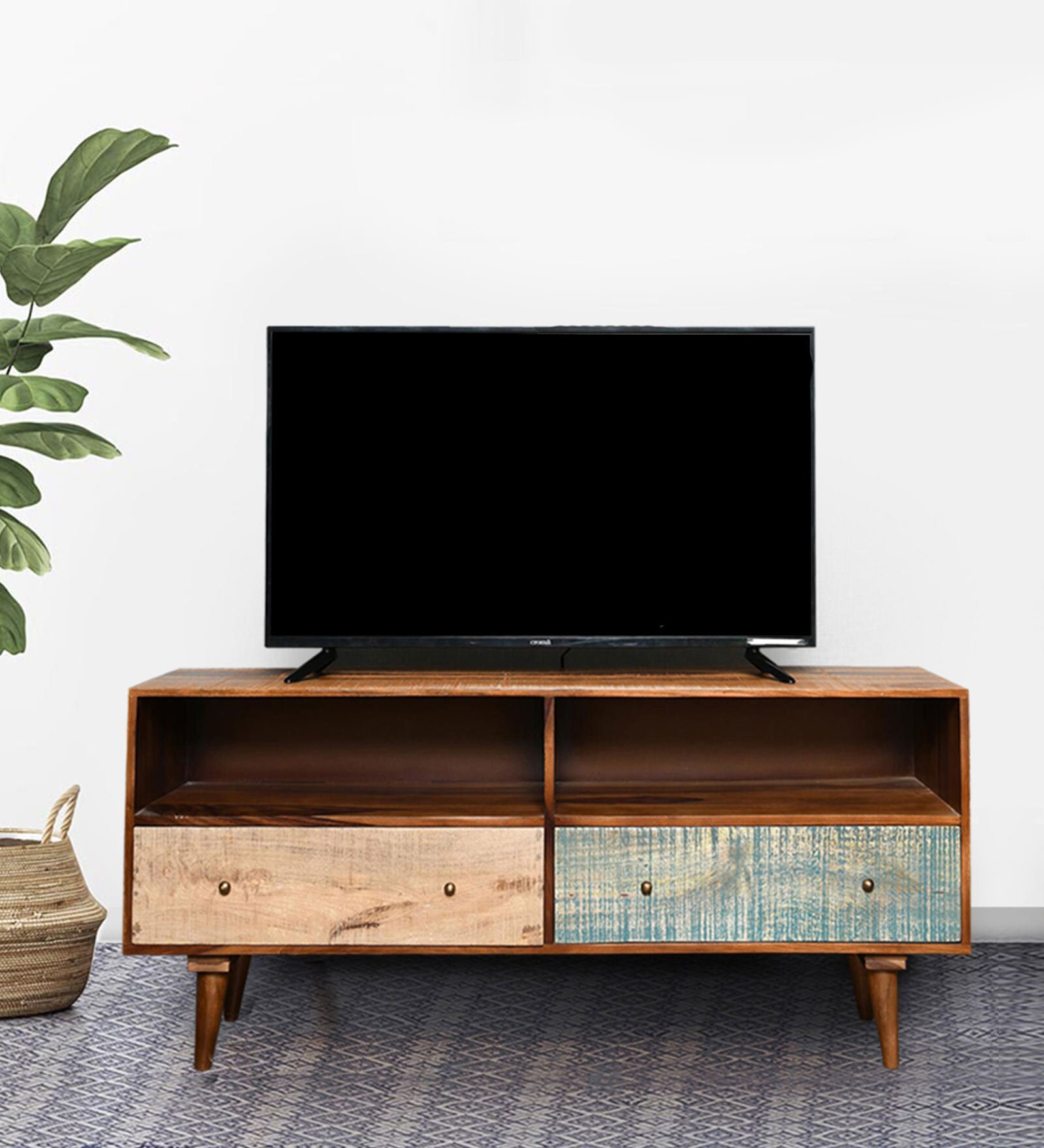 Celestin Tv Console for TVs up to 43" In Rough Distress Finish