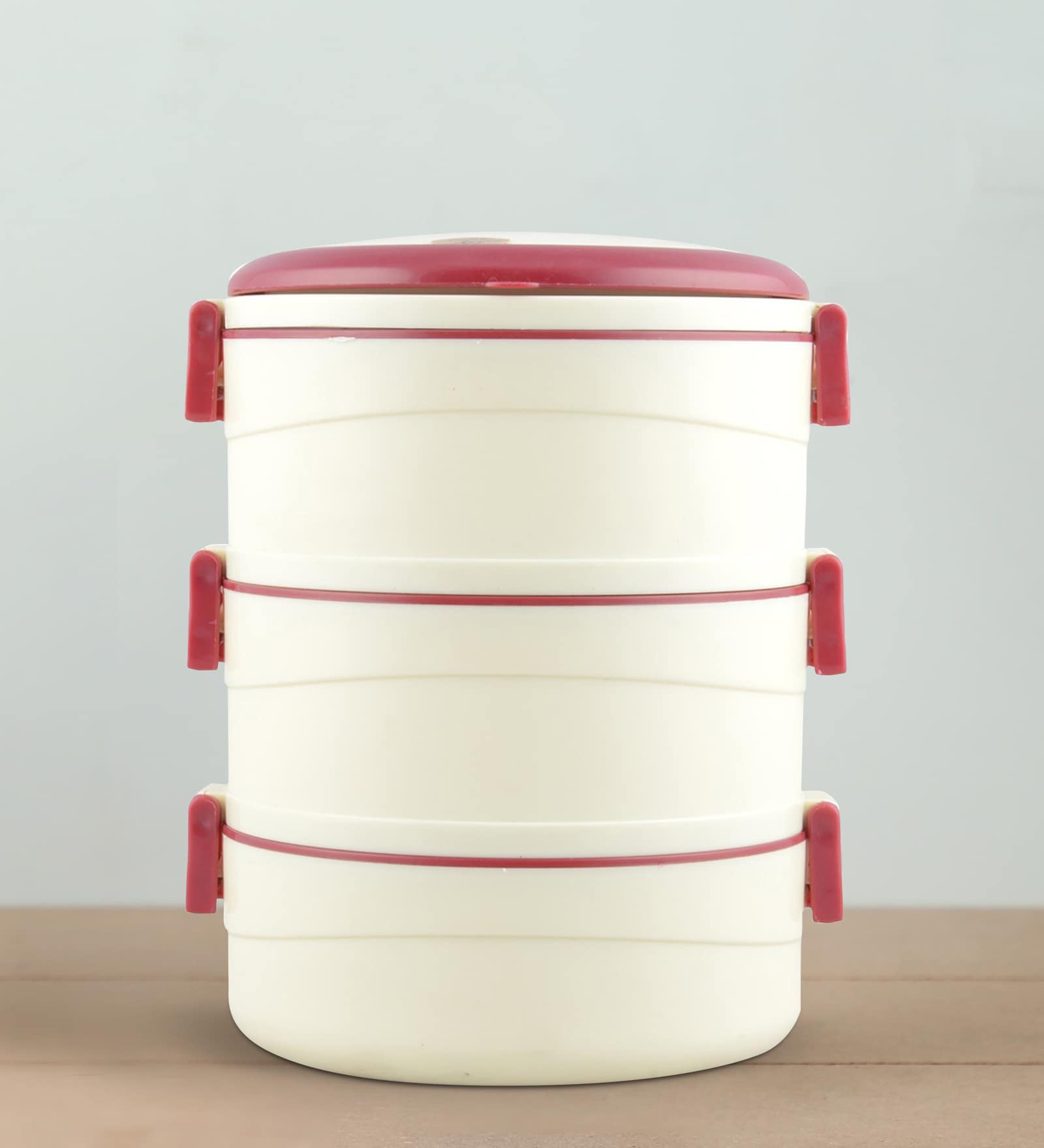 Buy Stainless Steel & Plastic 550 ML Tiffin box Set Of 3 by Cello