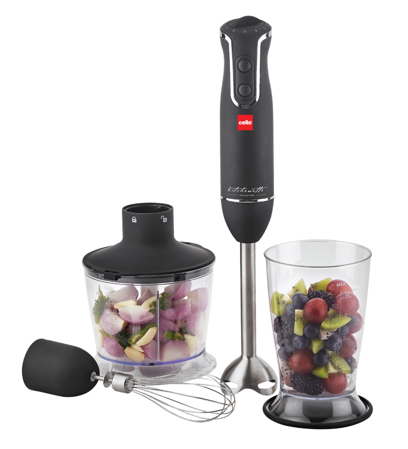 Cello Black Blend-N-Mix Bnm-700B 600-Watt Hand Blender
