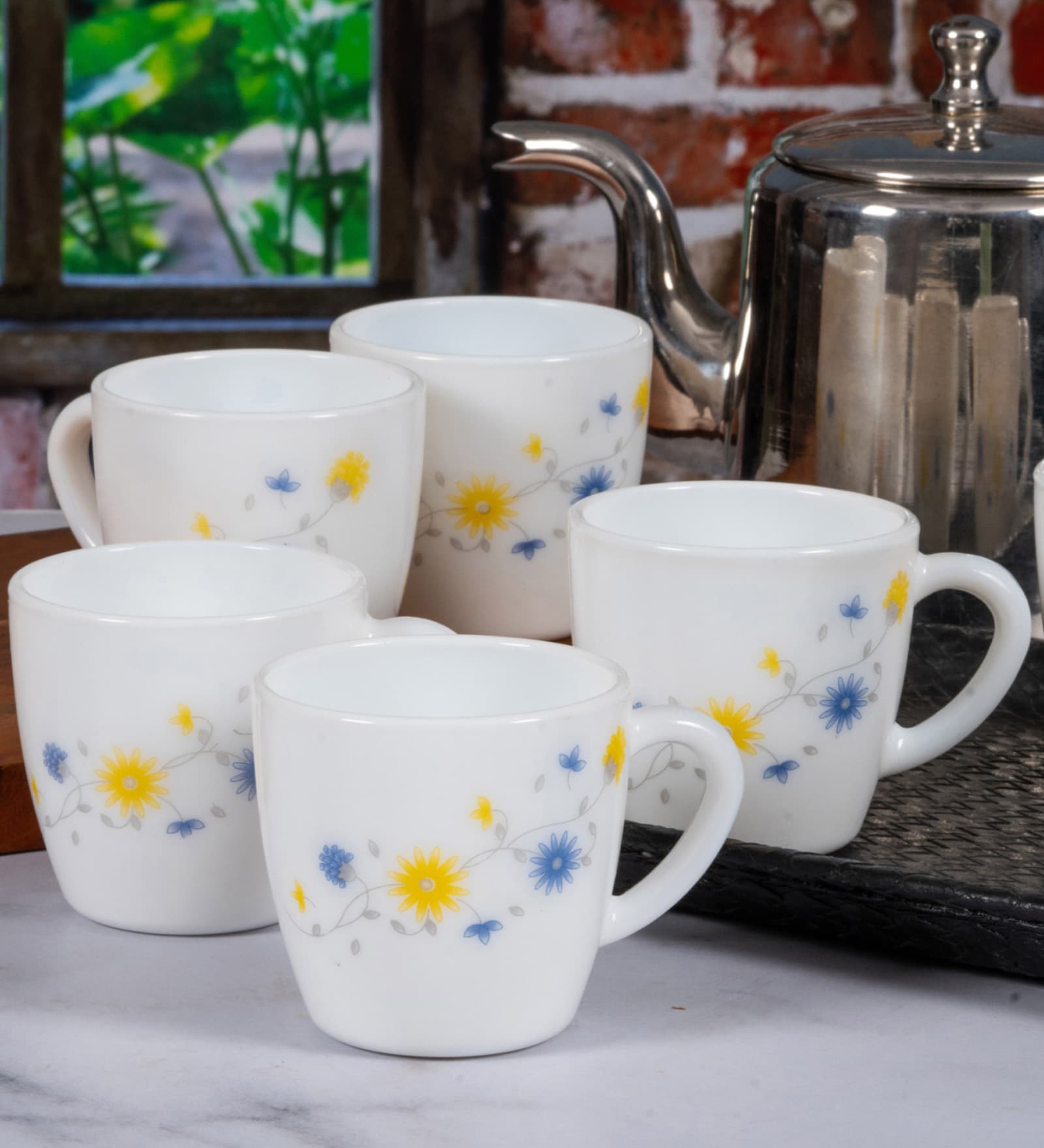 Cello Opalware Tea/Coffee Mugs (set of 12pcs)