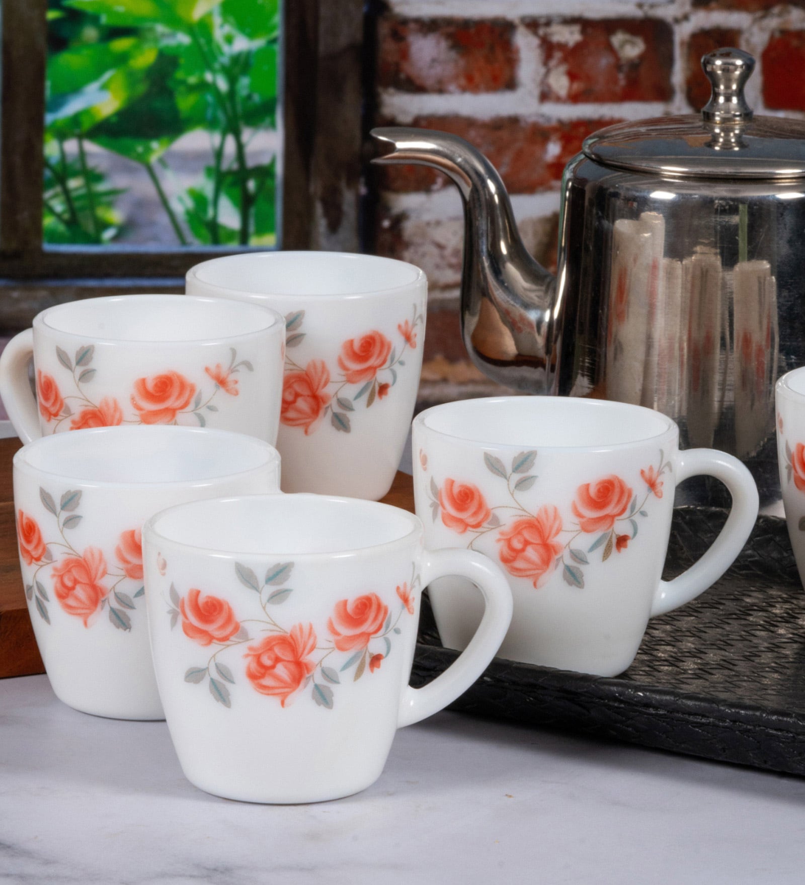Cello Opalware Tea/Coffee Mugs (set of 12pcs)