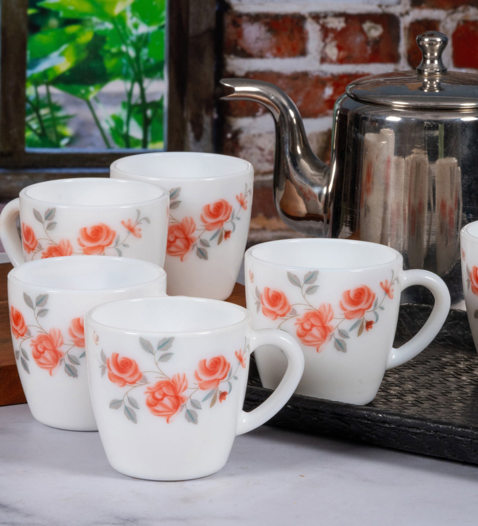 Cello Opalware Tea/Coffee Mugs (set of 6pcs)