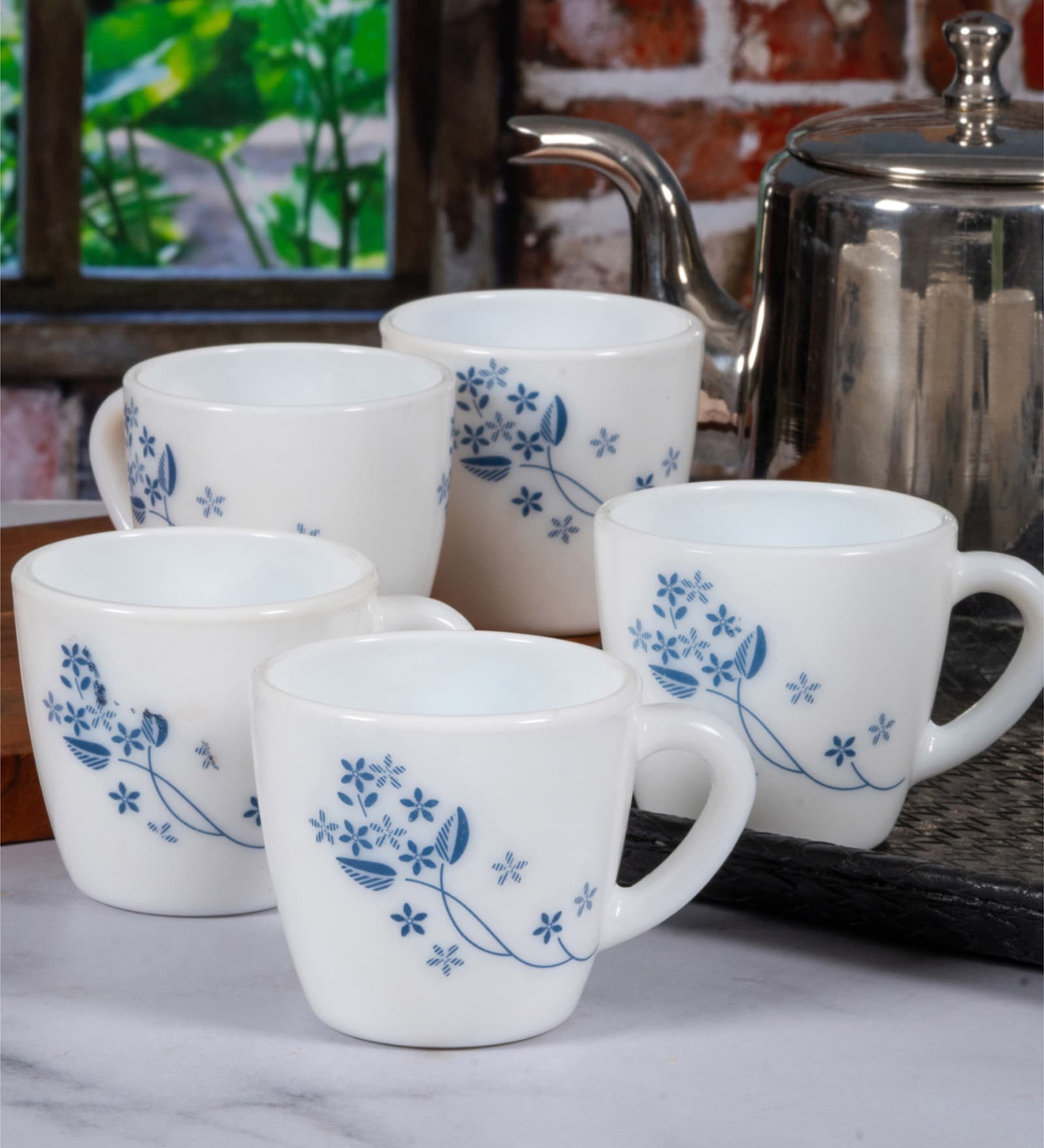 Cello Opalware Tea/Coffee Mugs (set of 6pcs)
