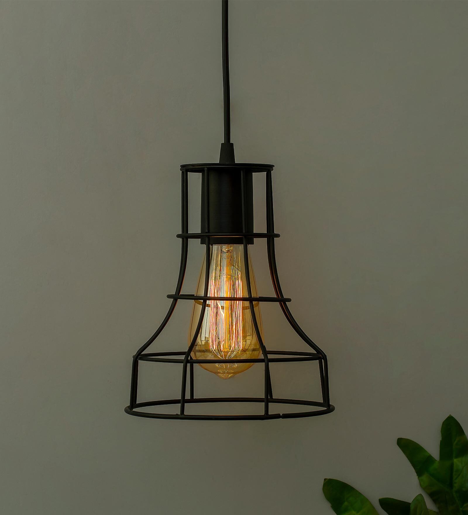 Century Black Metal Hanging Light
