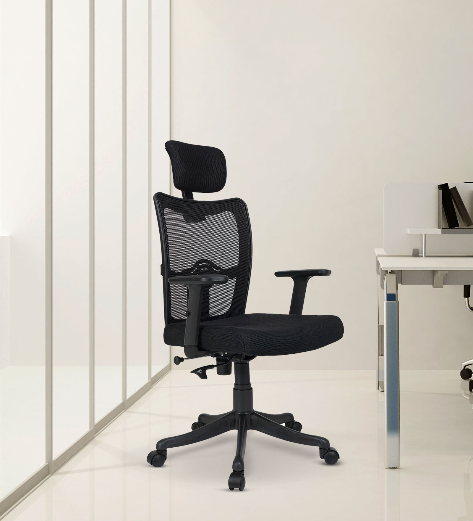 Buy Century Breathable Mesh Ergonomic Chair In Black Colour at 24% OFF ...