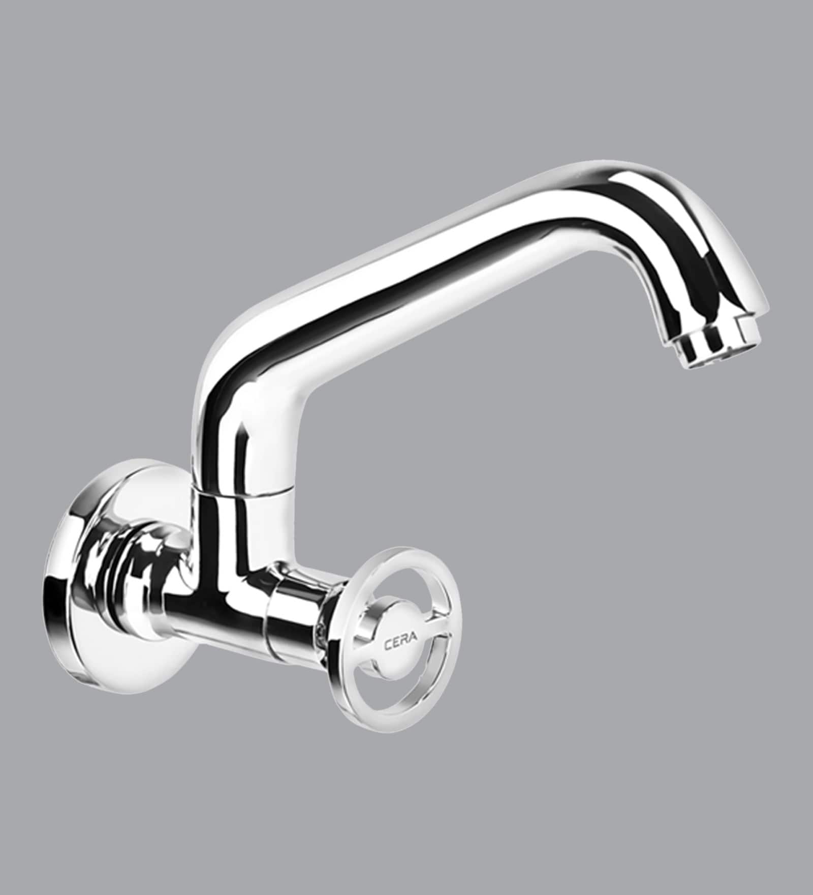 Brass Chrome Plated Basin Tap With 185 MM Long Swivel Spout