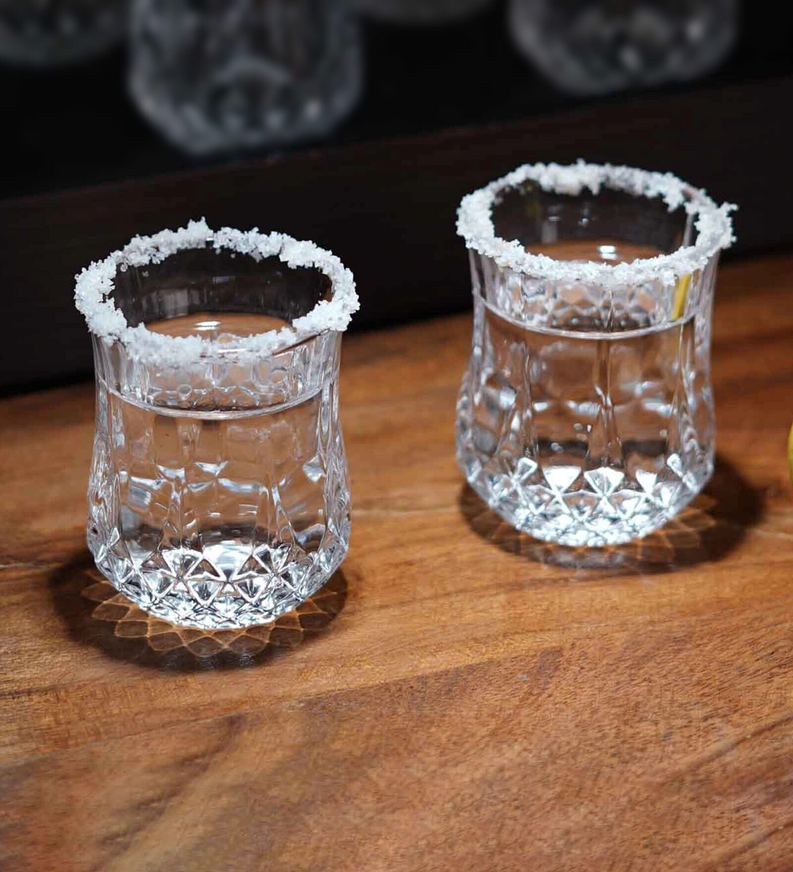 Transparent 50 ml Glass Juicika Shaped (Set of 2) Shot Glasses