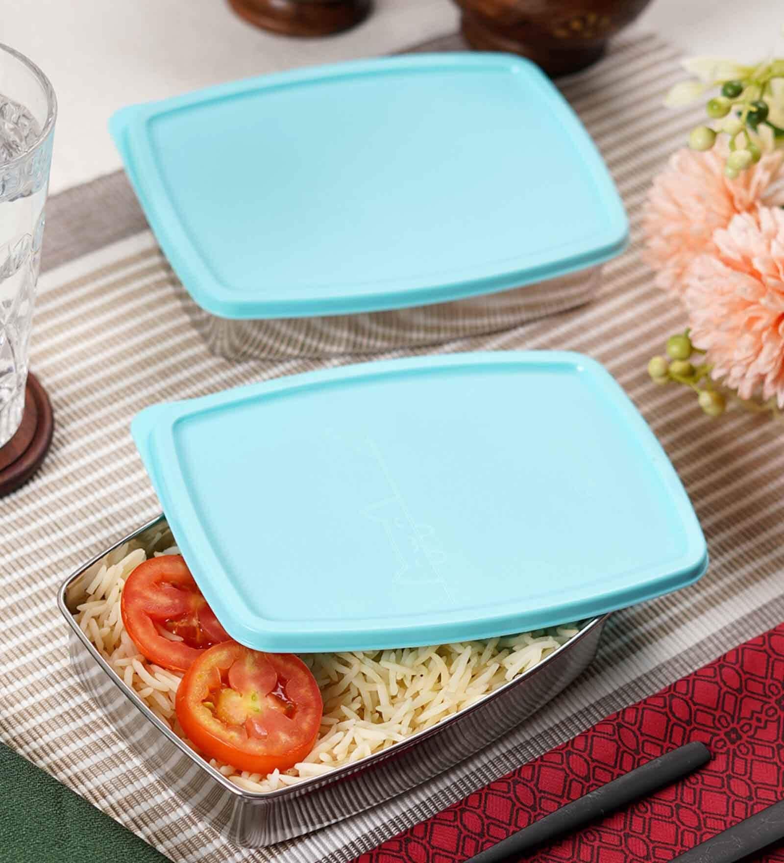 400 ml Blue Stainless Steel Lunch Box
