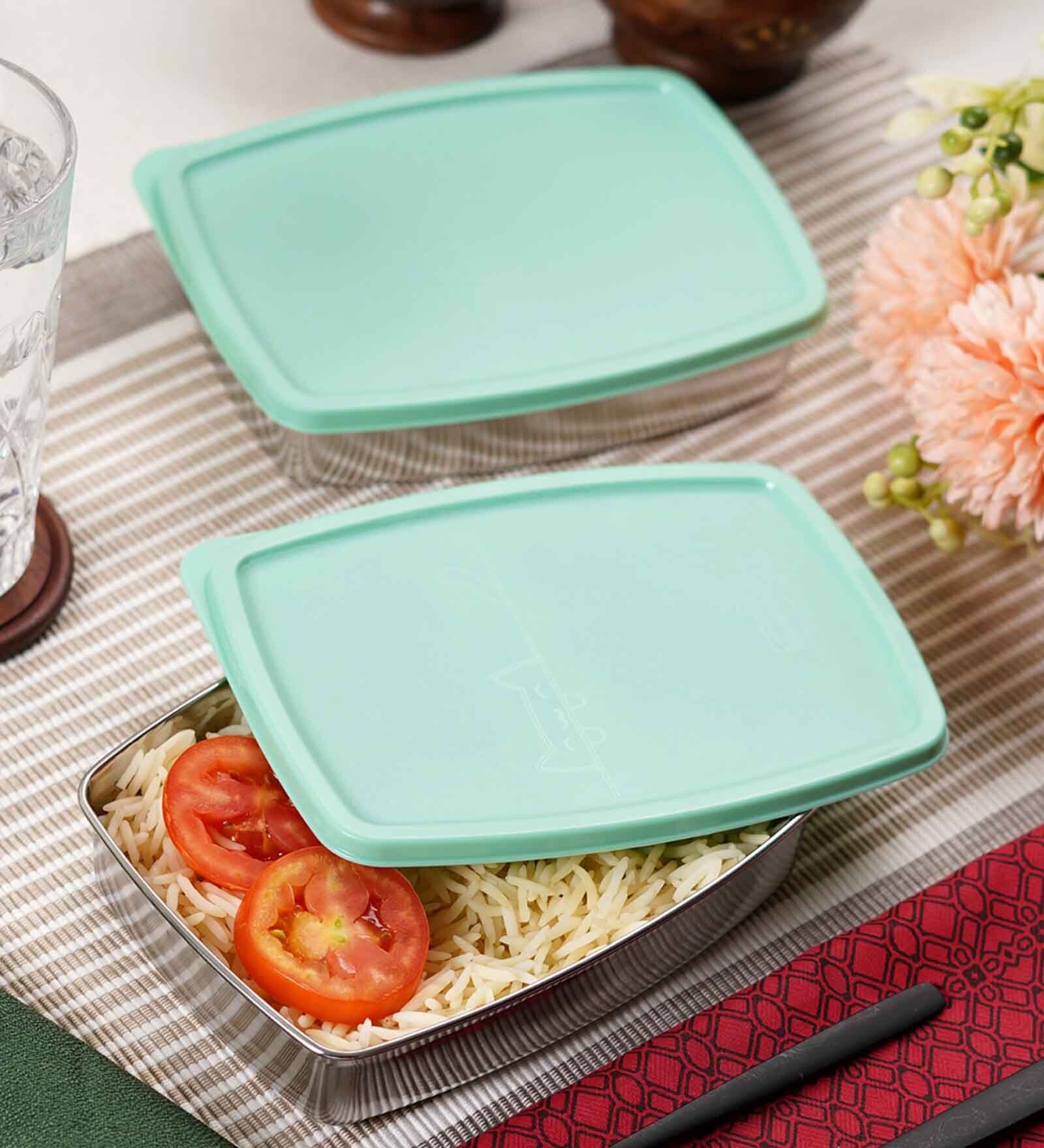 400 ml Green Stainless Steel Lunch Box
