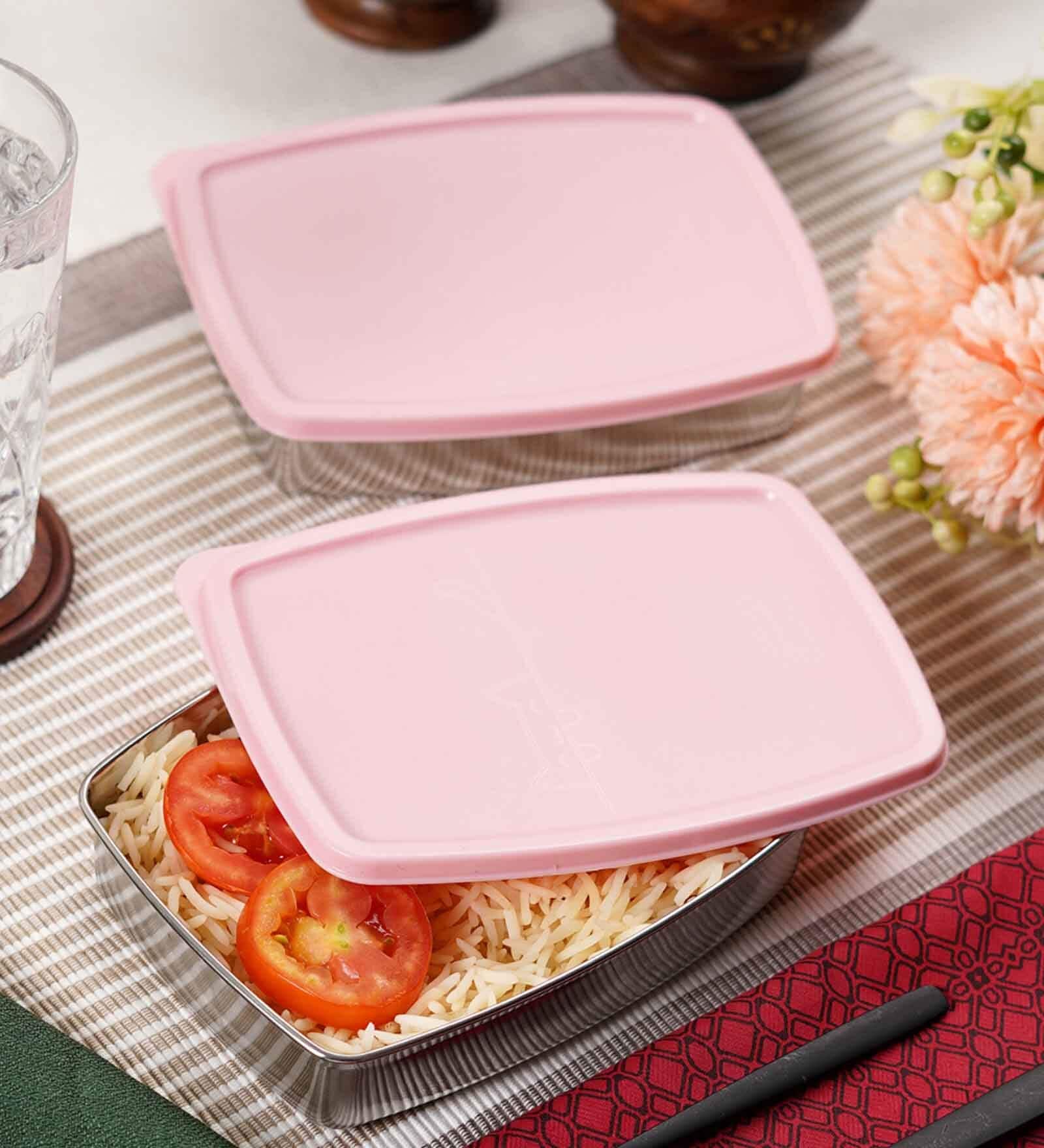 400 ml Pink Stainless Steel Lunch Box