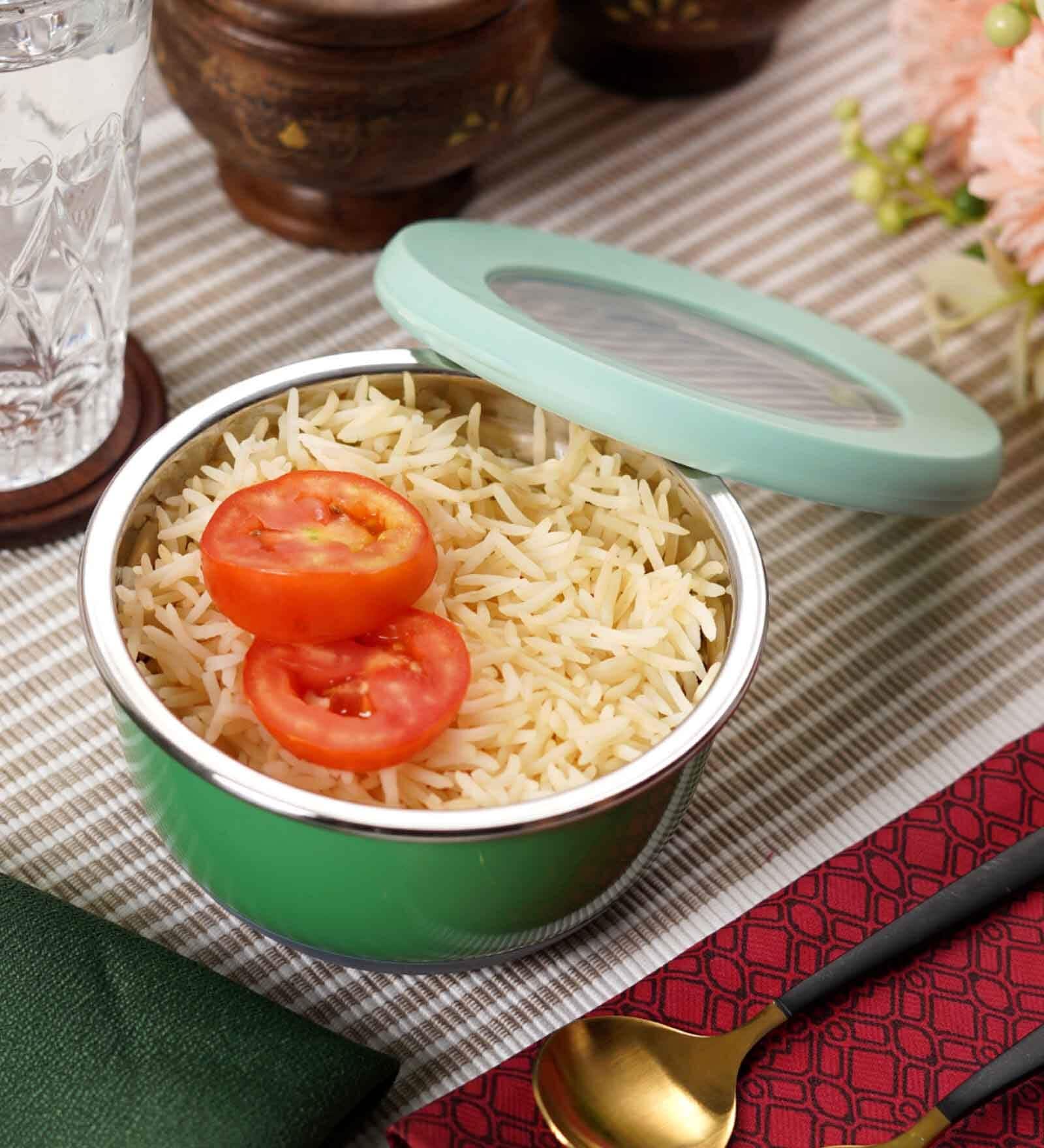 400 ml Green Stainless Steel Lunch Box