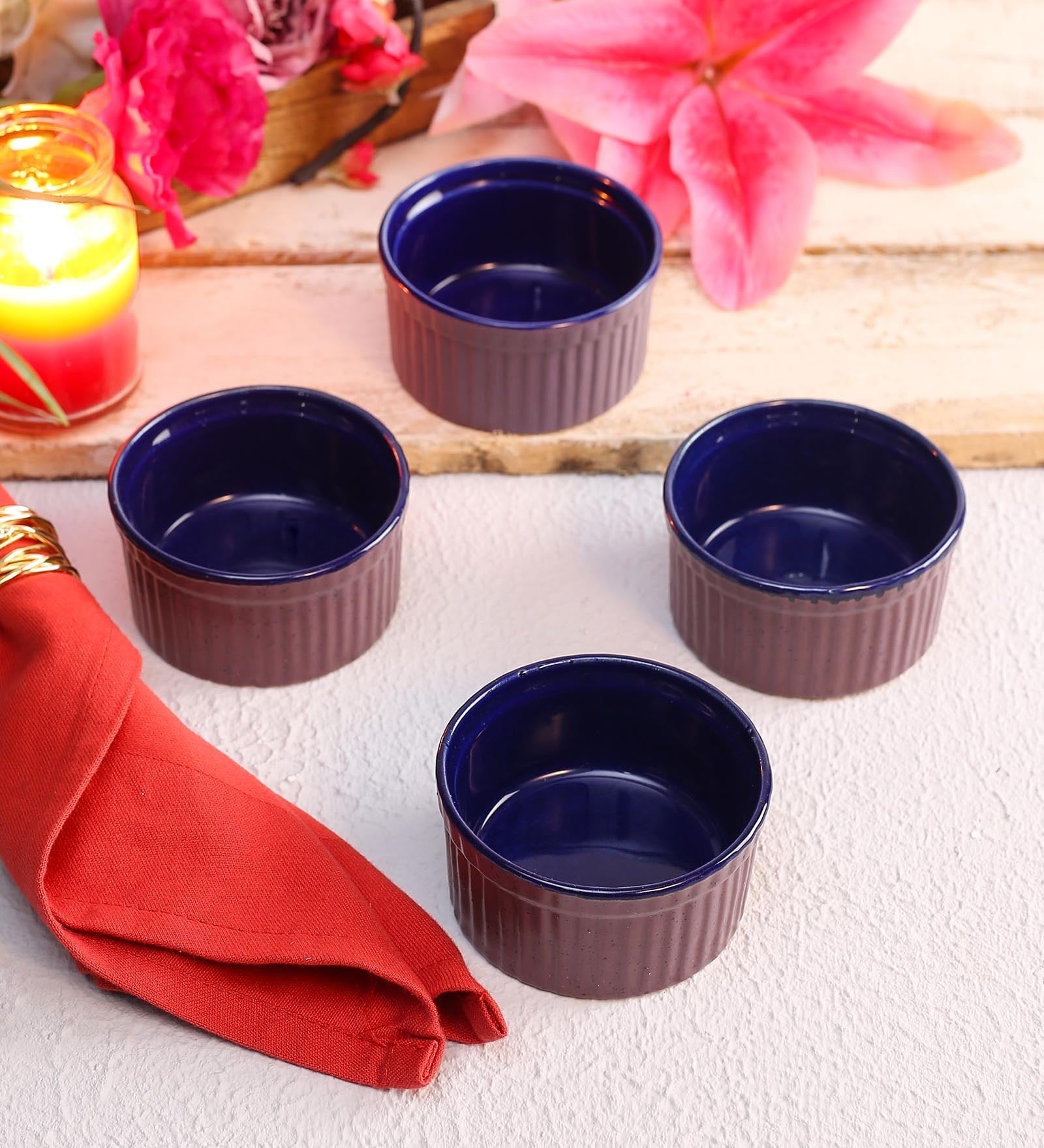 60 ML Ceramic Serving Bowls Set of 4
