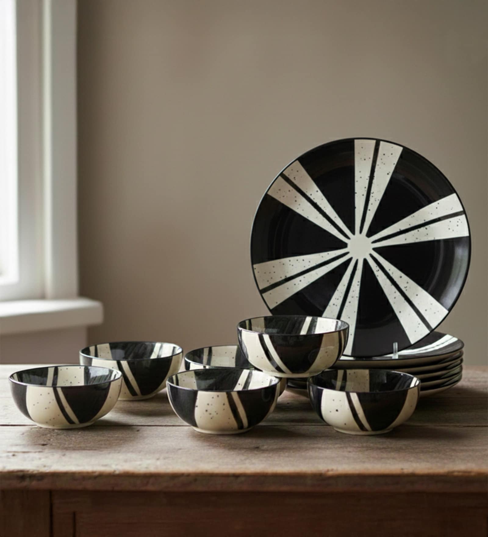 Set Of 12 Ceramic Bone China Free Dinner