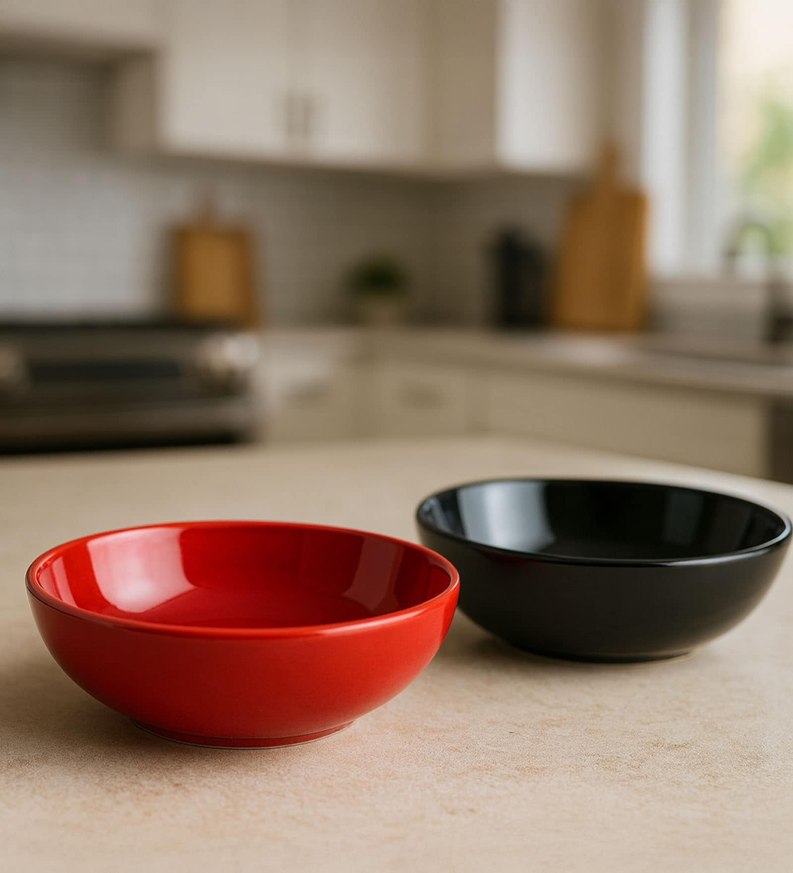 Set Of 2 Ceramic Bone China Free Snack Bowl