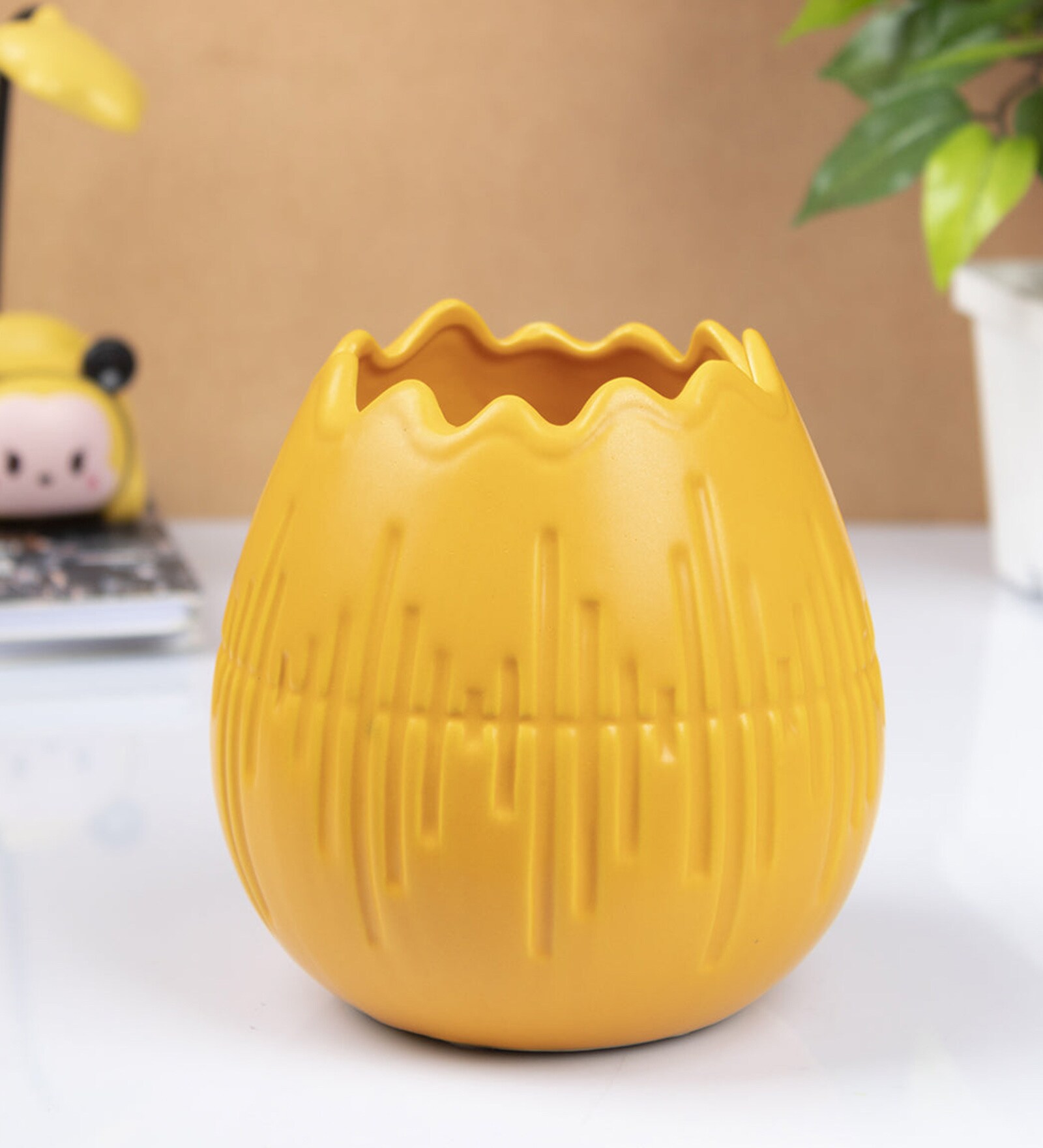 Ceramic Engraved Vase