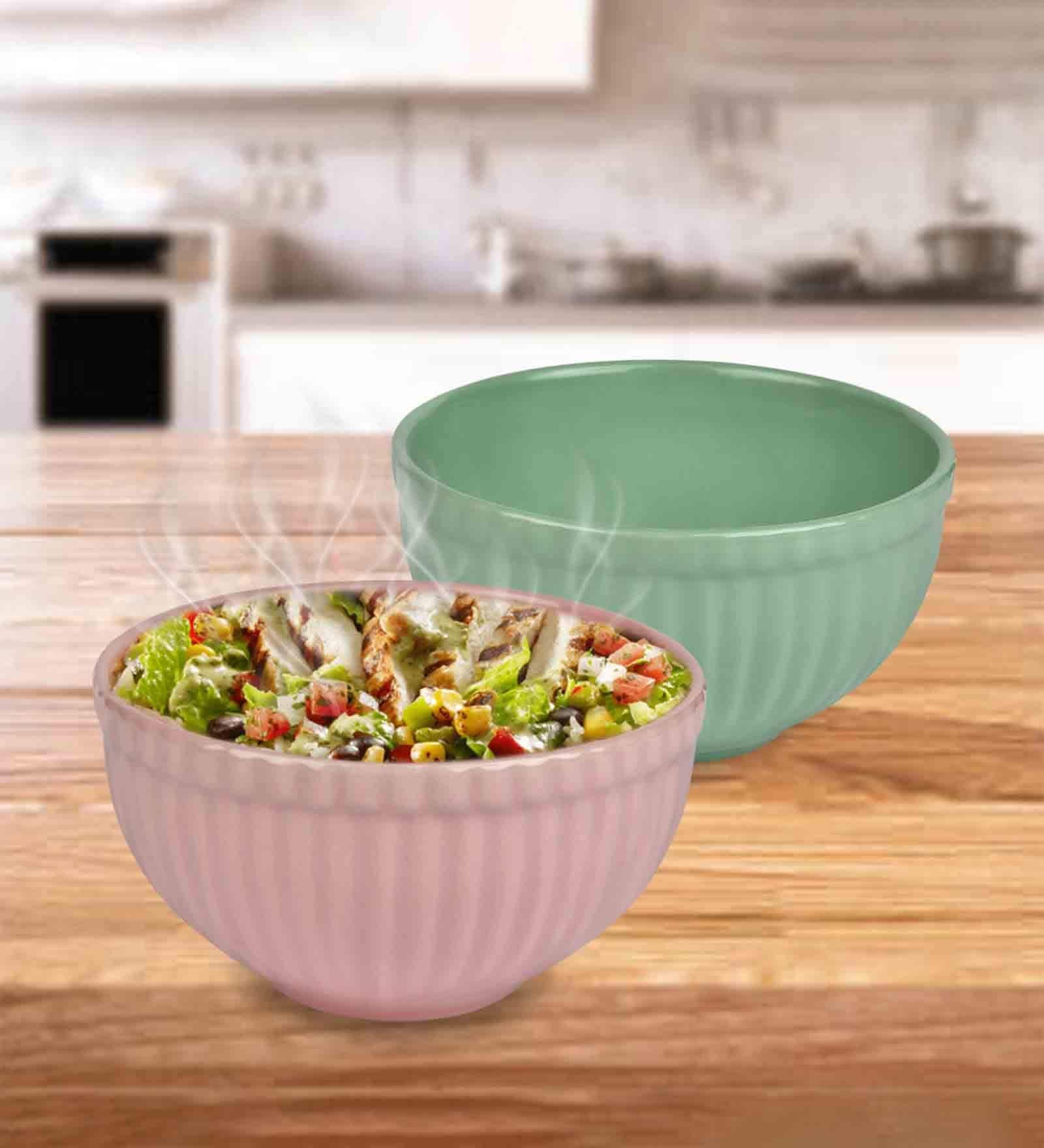 Ceramic Multicolour 500 ML Serving Bowl Set of 2