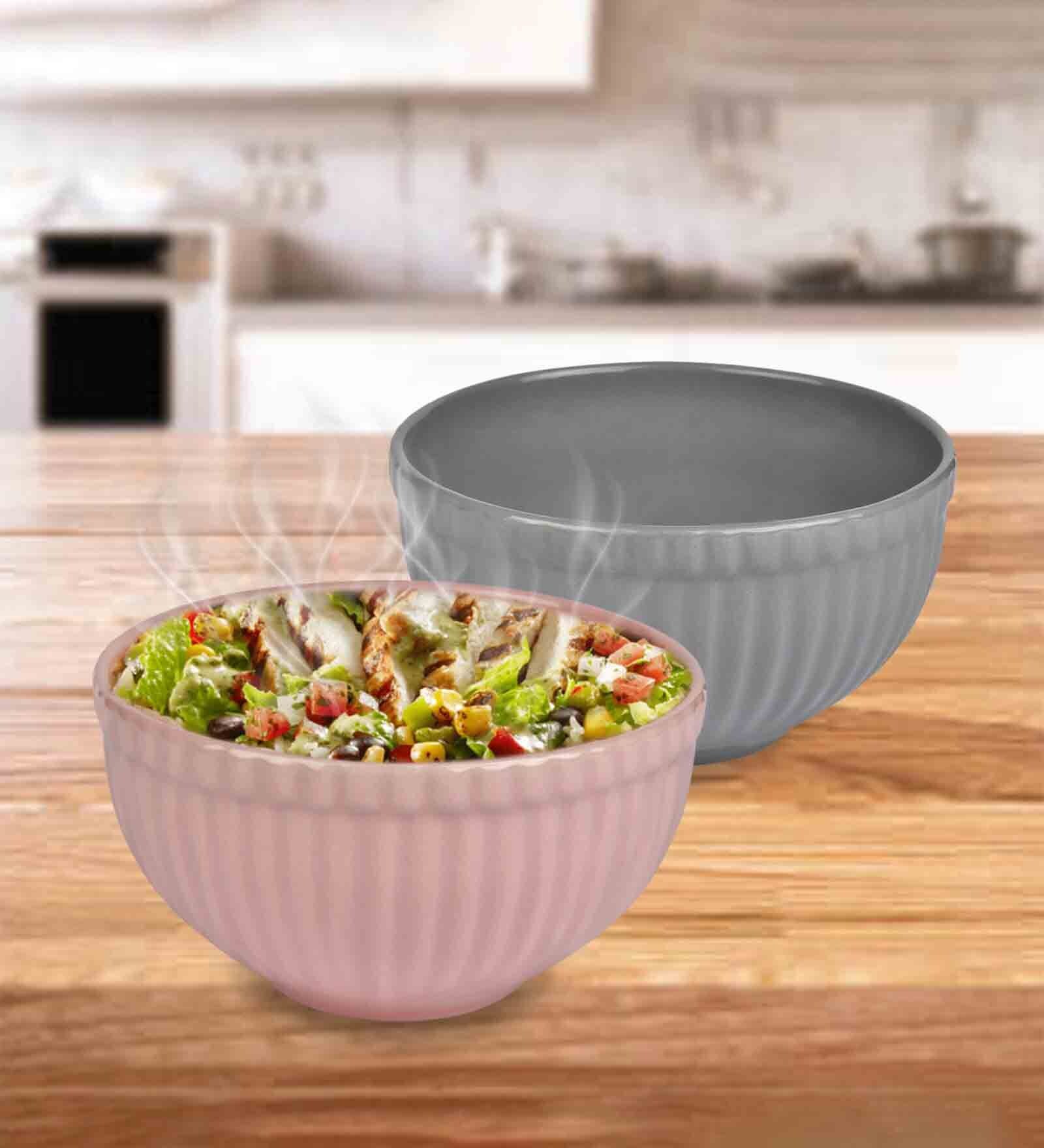 Ceramic Multicolour 500 ML Serving Bowl Set of 2