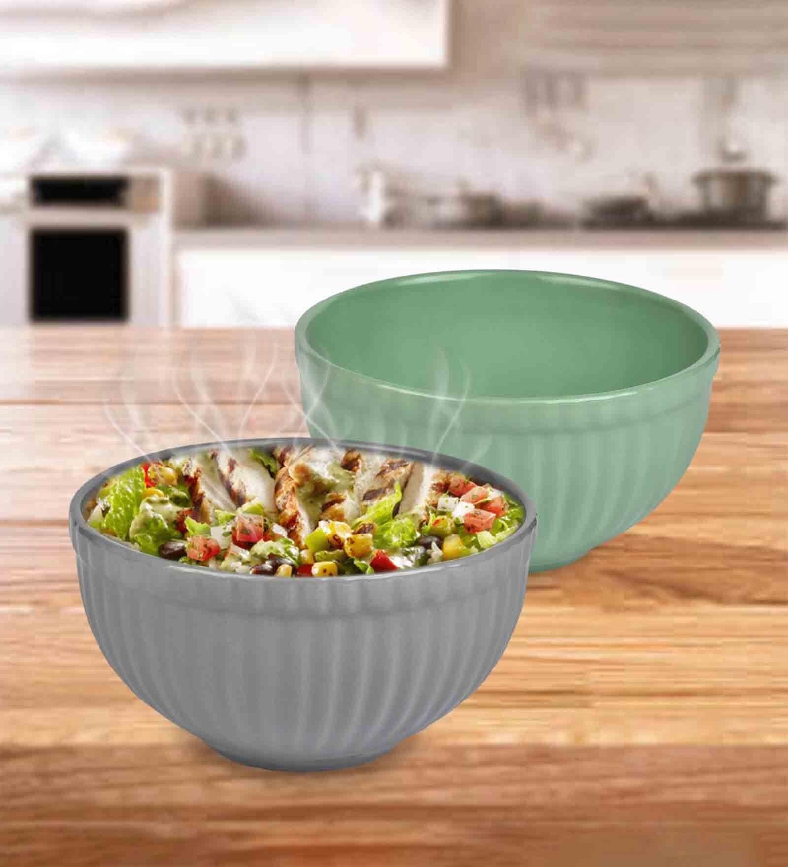 Ceramic Multicolour 500 ML Serving Bowl Set of 2