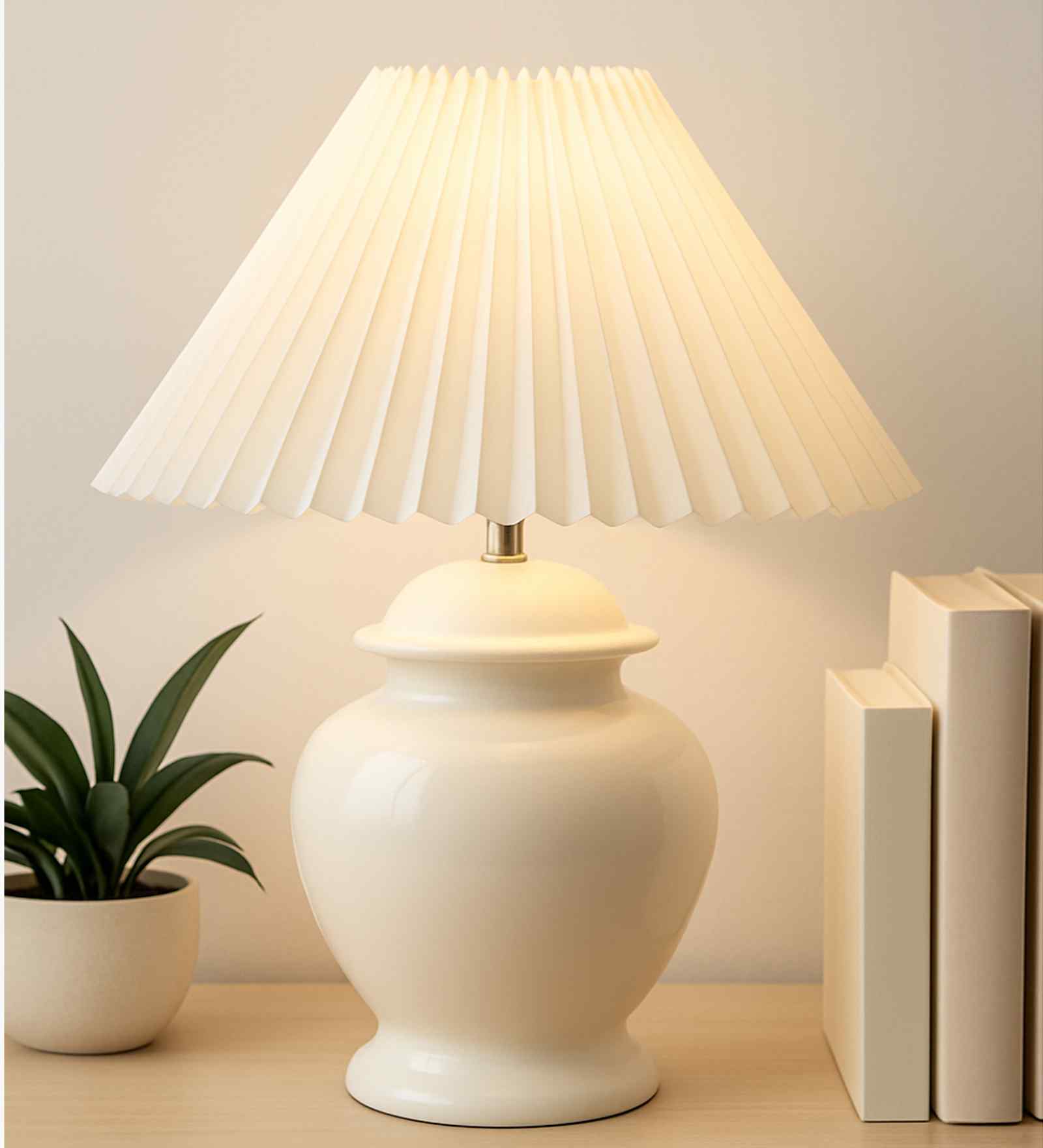 Ceramic Table Lamp for Bedroom Living Room
