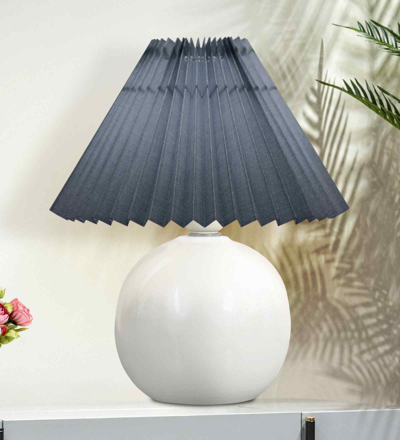 Grey Ceramic Table Lamp