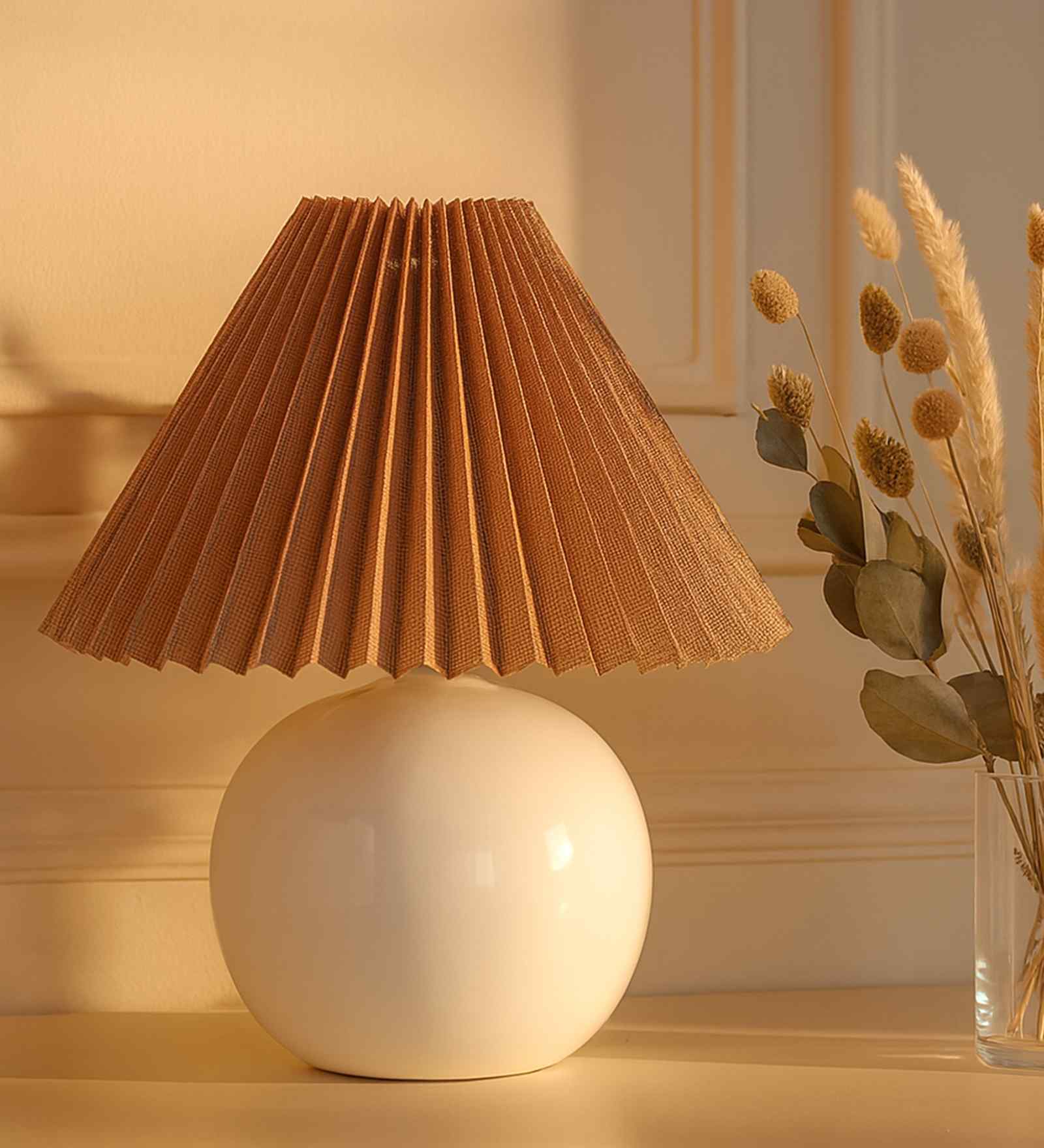 Brown Ceramic Table Lamp