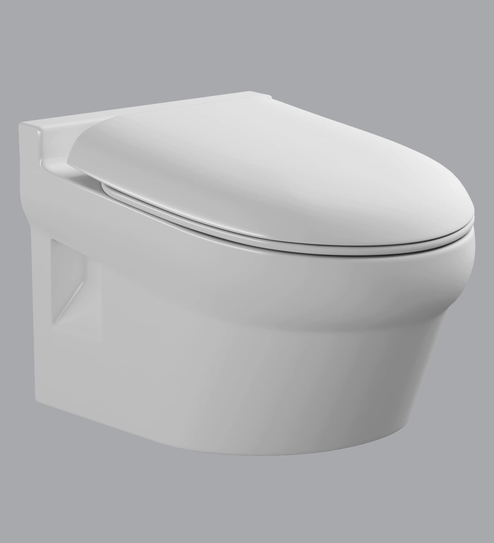 Buy Ceramic White P Trap Wall Mounted Commode (H 14.8W 22D 14.4