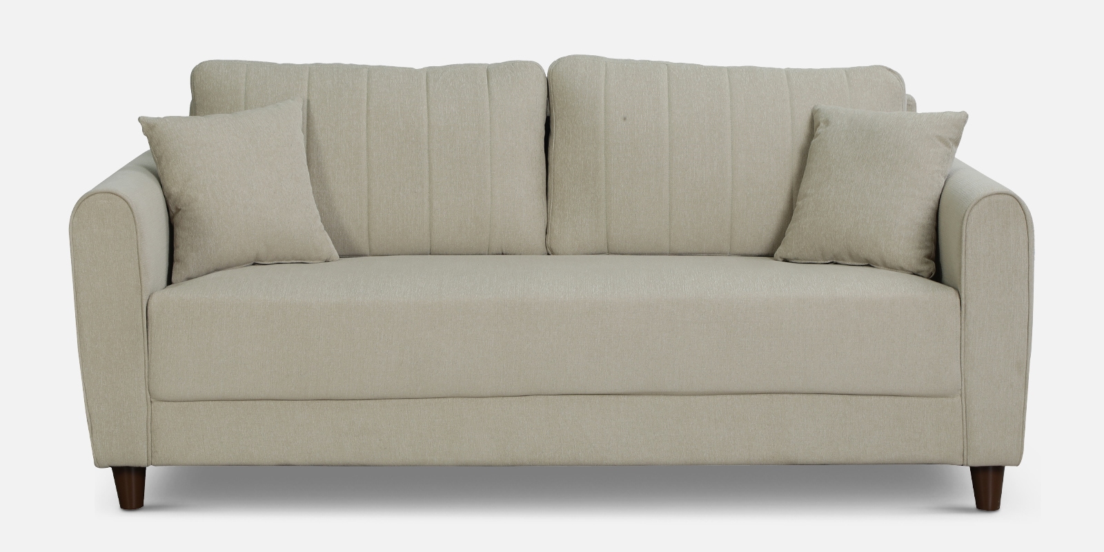 Cedri Fabric 3 Seater Sofa In Beige Colour