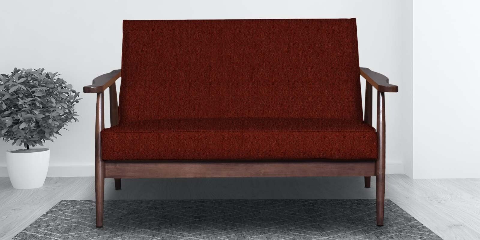 Celene 2 Seater Sofa in Red Colour Celene 2 Seater Sofa in Red Colour