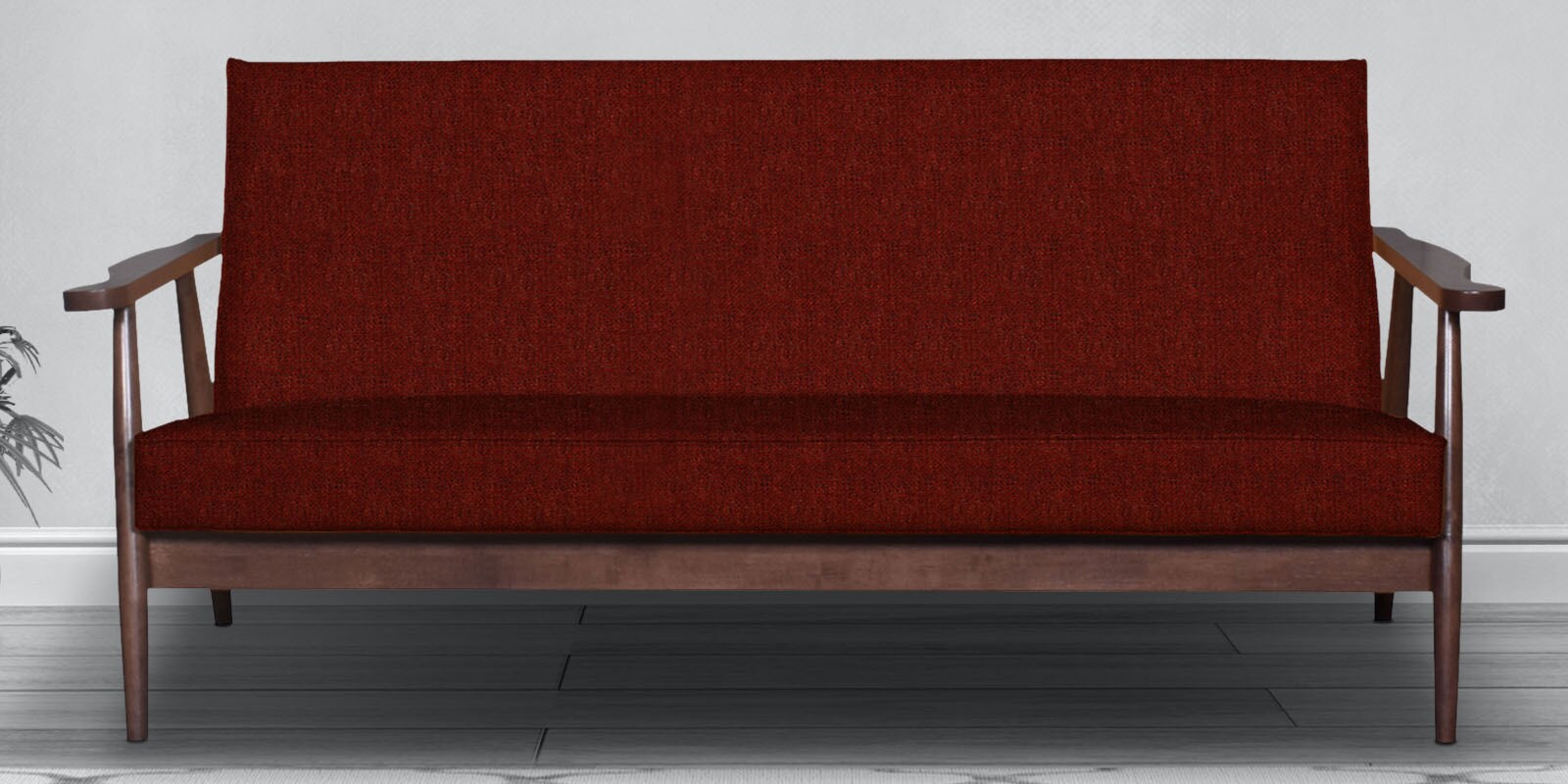 Celene 3 Seater Sofa in Red Colour