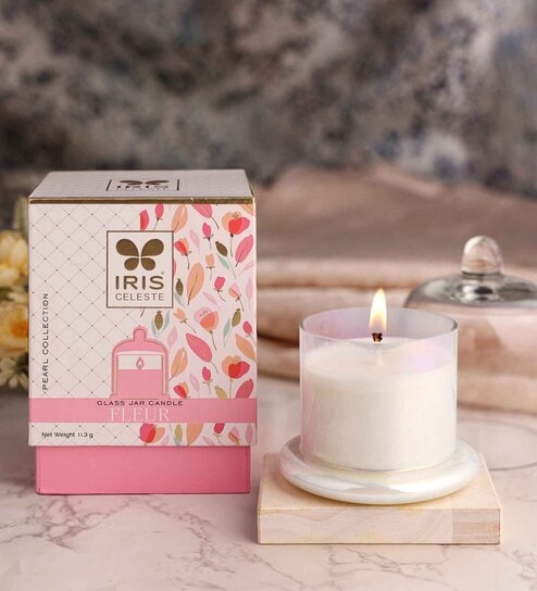 Celeste Bell Jar Candle Fragrance Fleur Pearl Collection-113g