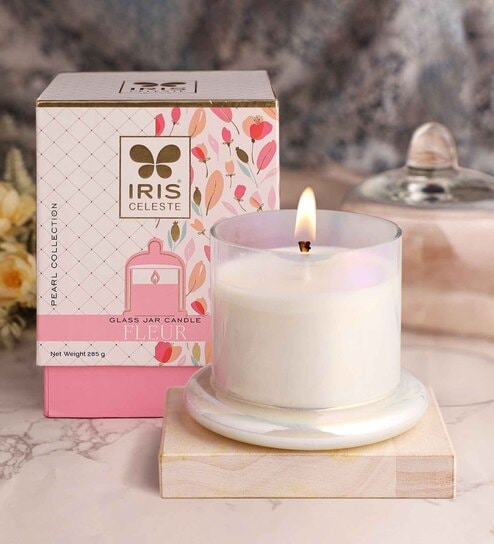 Celeste Bell Jar Candle Fragrance Fragrance Pearl Collection-285g